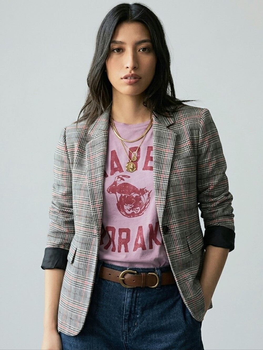 GAP Academy Plaid Blazer